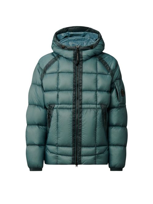 Giaccone da uomo in tessuto tecnico immbottito di piuma d'oca, colore aegean blue C.P. COMPANY | OW702A110416A815